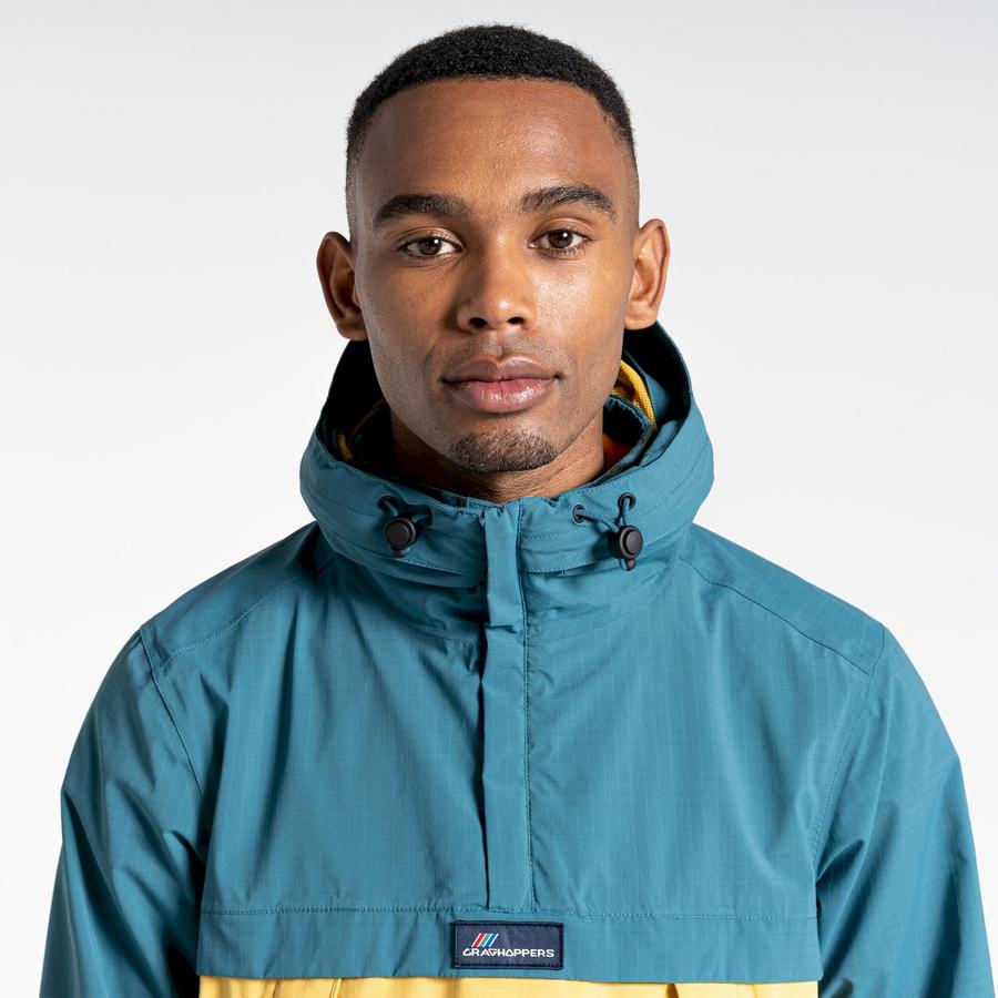 Men's Craghoppers Waterproof Anderson Cagoule Jackets Green Yellow | TIS7120WG