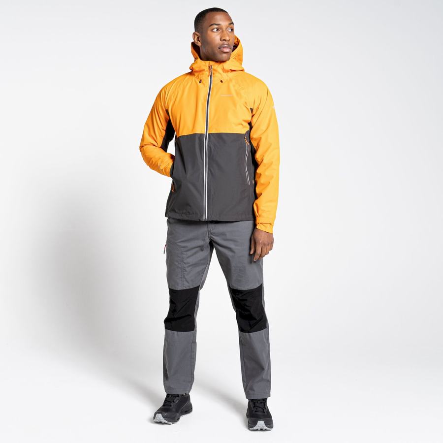 Men's Craghoppers Waterproof Atlas Jackets Orange Black | LRH735BX