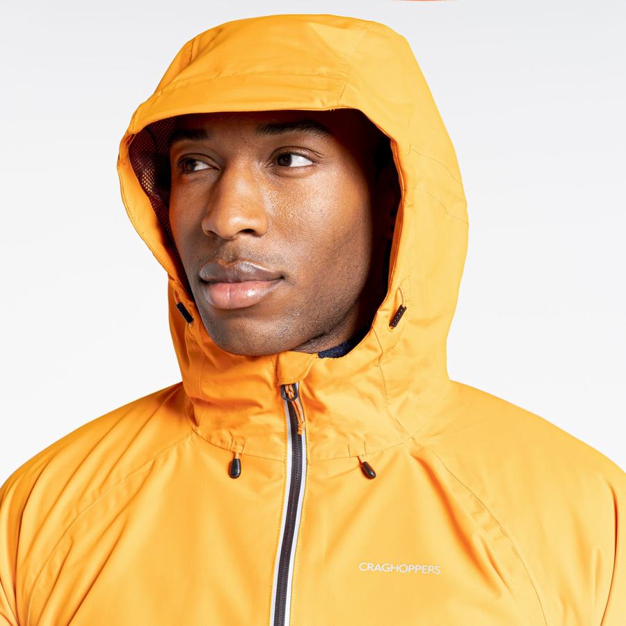 Men's Craghoppers Waterproof Atlas Jackets Orange Black | LRH735BX