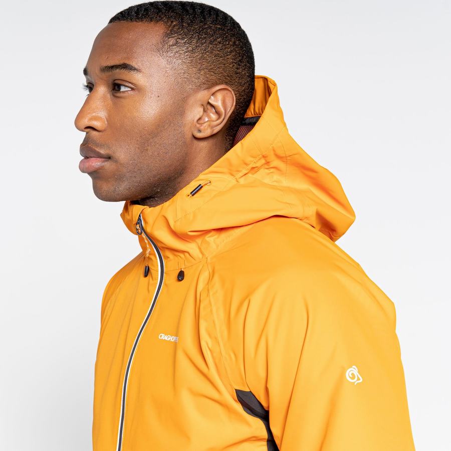 Men's Craghoppers Waterproof Atlas Jackets Orange Black | LRH735BX