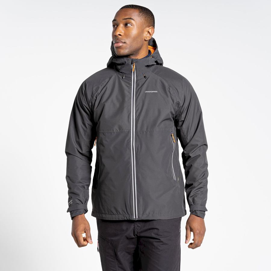 Men's Craghoppers Waterproof Atlas Jackets Black | YGP2197OU