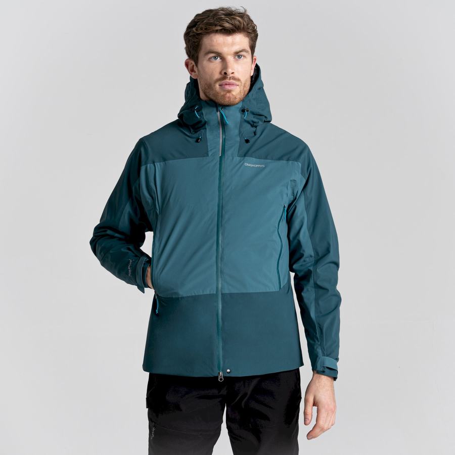 Men's Craghoppers Waterproof Gryffin Jackets Dark Green | HFR8717UJ