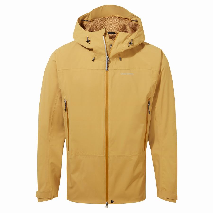 Men\'s Craghoppers Waterproof Gryffin Jackets Yellow | SAQ5987ZJ