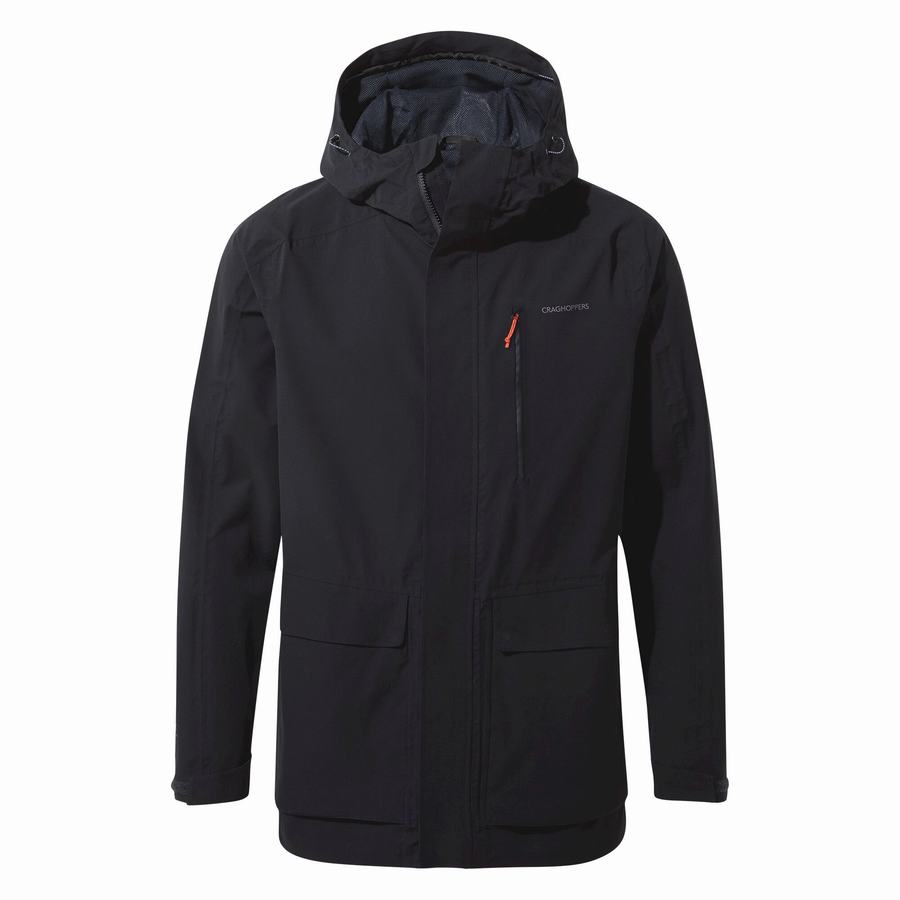 Men's Craghoppers Waterproof Lorton Jackets Navy | IOK7220QN