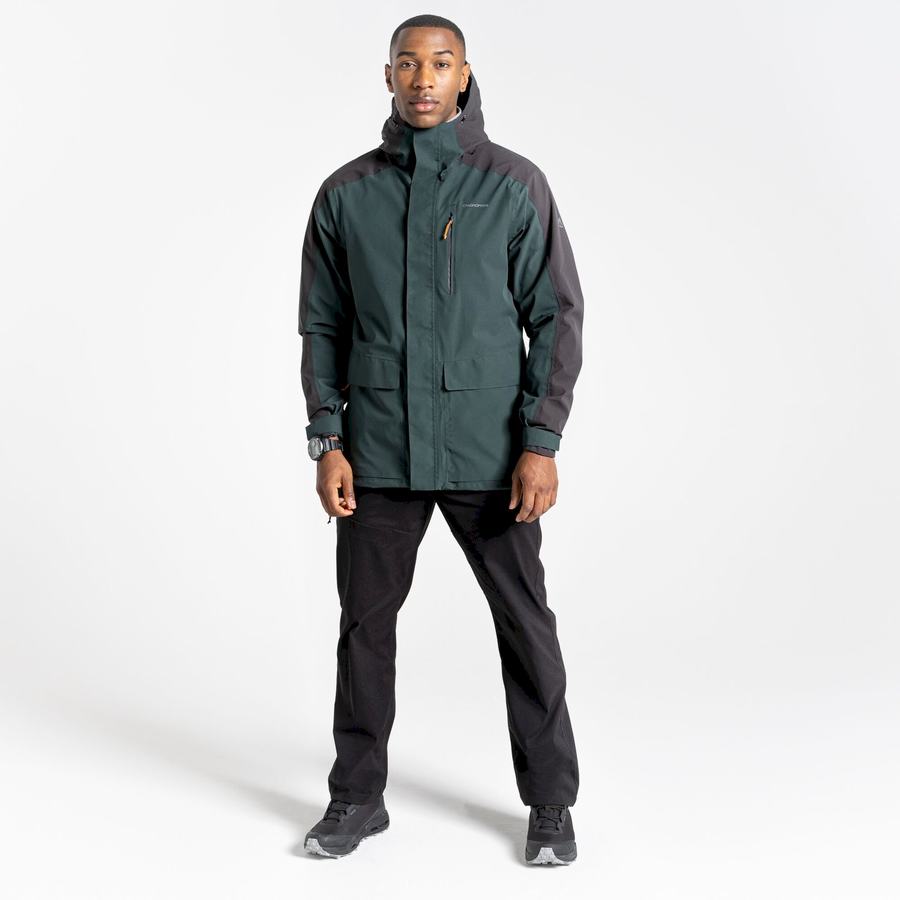 Men's Craghoppers Waterproof Lorton Jackets Green | LIZ1003NA