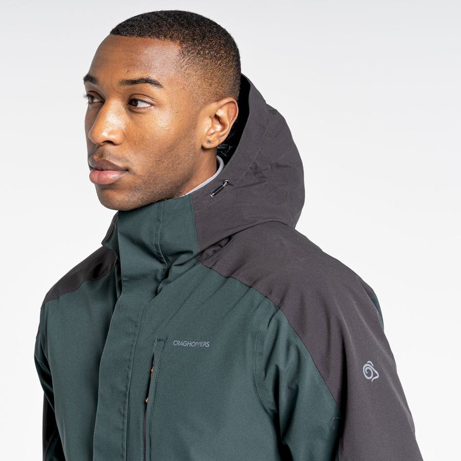 Men's Craghoppers Waterproof Lorton Jackets Green | LIZ1003NA