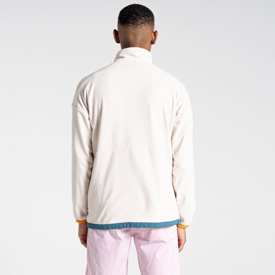 Men's Craghoppers Welwood Half Zip Sweaters White | IGW352UZ