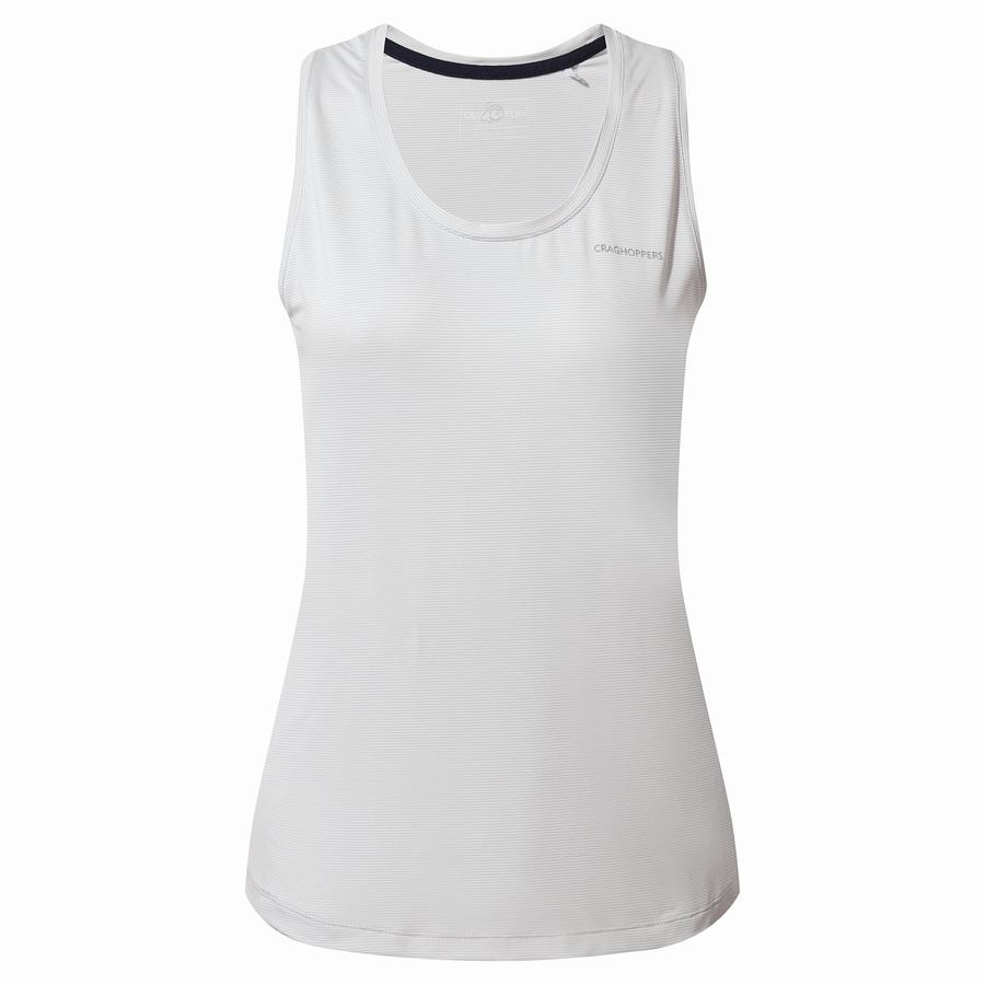 Women\'s Craghoppers Aliso Vest Top T-Shirts White | QHY6597BN