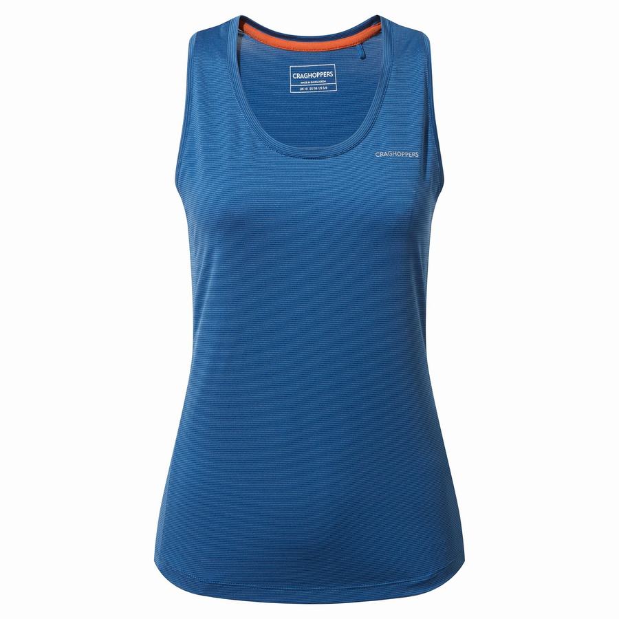 Women's Craghoppers Aliso Vest Top T-Shirts Blue | RHE9961AP