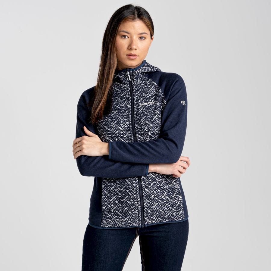 Women's Craghoppers Alliva Hooded Jackets Blue Navy | NZZ10084RG