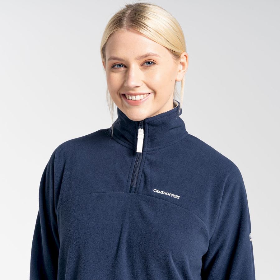 Women's Craghoppers Cabrillo Half Zip Sweaters Blue Navy | MQB1264SO