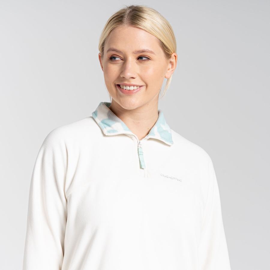 Women's Craghoppers Cabrillo Half Zip Sweaters Light Blue | YKO6318HX