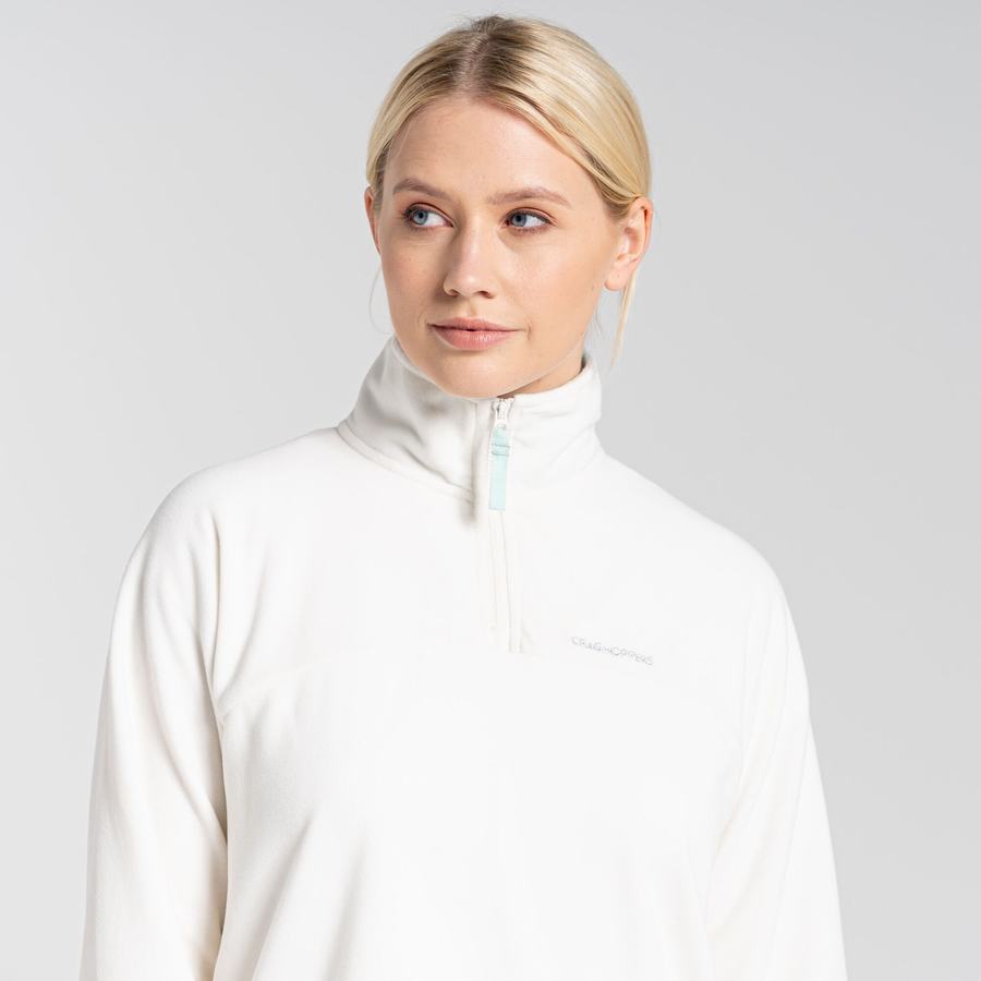 Women's Craghoppers Cabrillo Half Zip Sweaters Light Blue | YKO6318HX