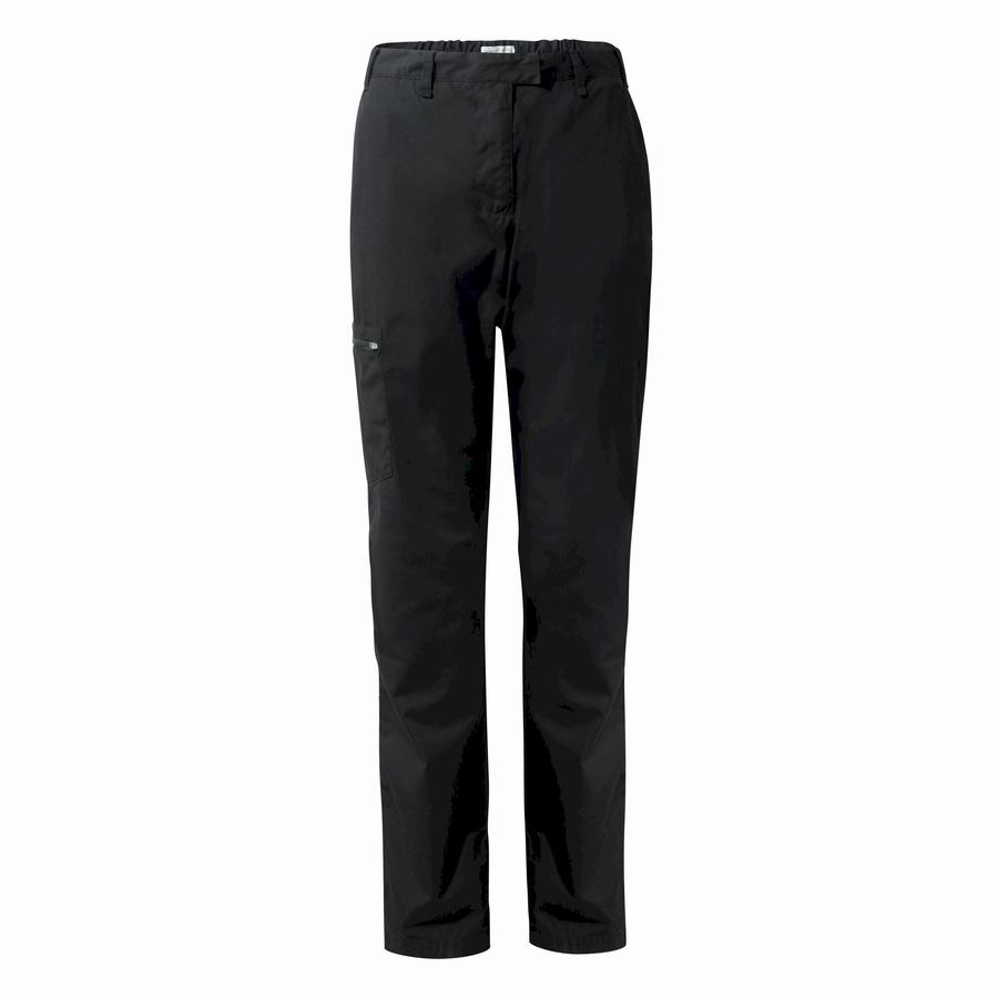 Women's Craghoppers Classic Kiwi II Trousers Black | PGI8473BG