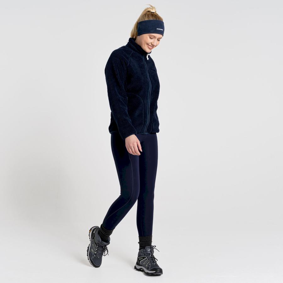 Women's Craghoppers Compression Thermal Leggings Blue Navy | TPY4138OF