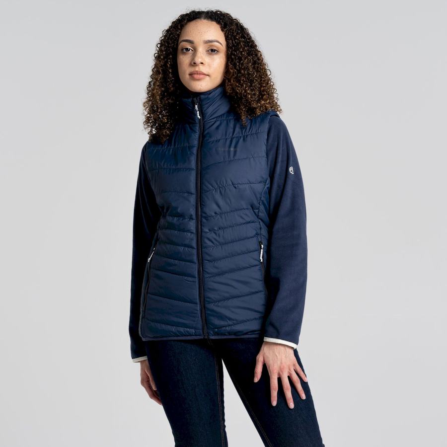 Women's Craghoppers Compresslite VI Vest Gilets Blue Navy | LAN8225PB