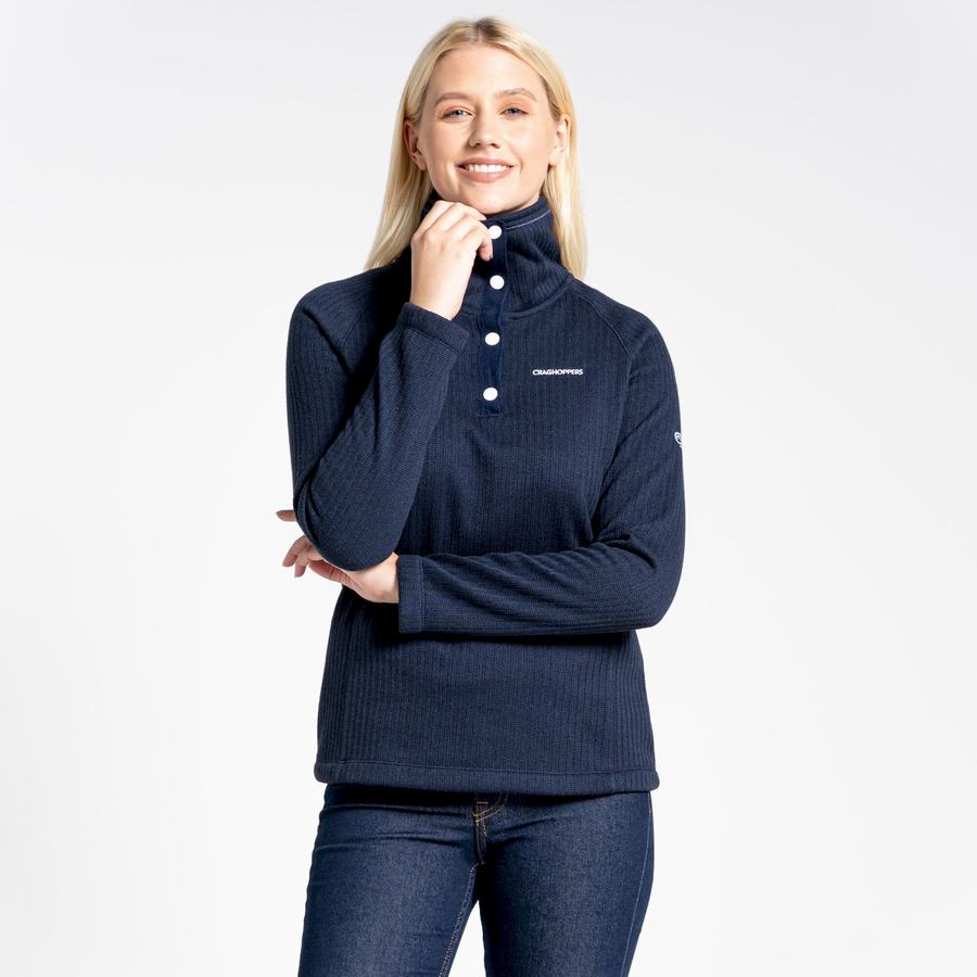 Women's Craghoppers Daphne Overhead Sweaters Blue Navy | TUJ5259KJ