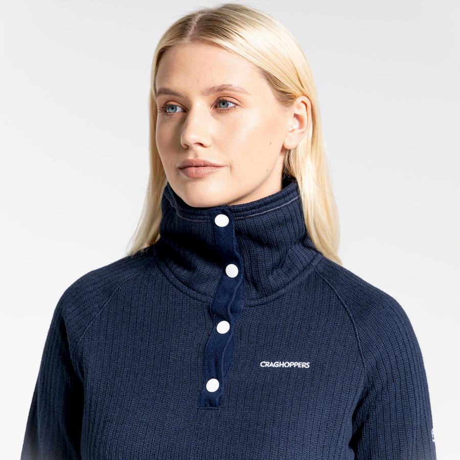 Women's Craghoppers Daphne Overhead Sweaters Blue Navy | TUJ5259KJ