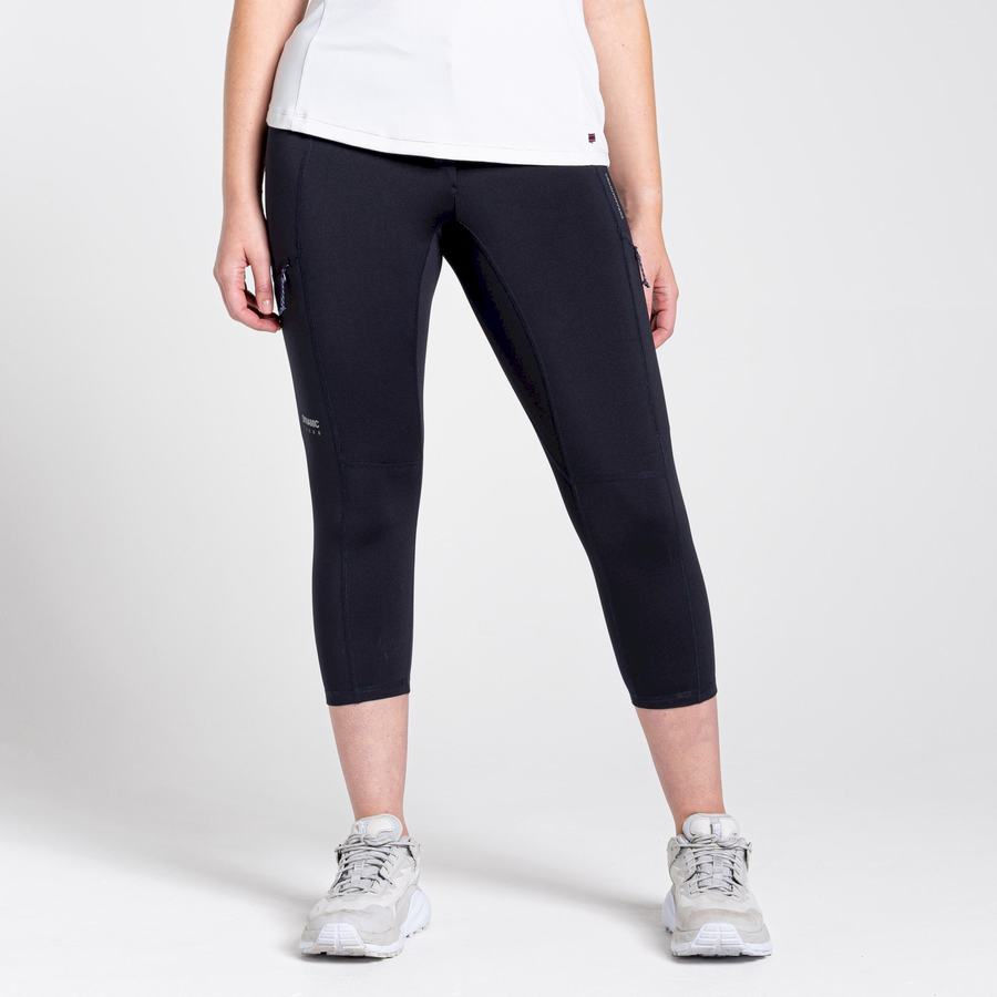 Women's Craghoppers Dynamic Cropped Leggings Navy | OJU716IK