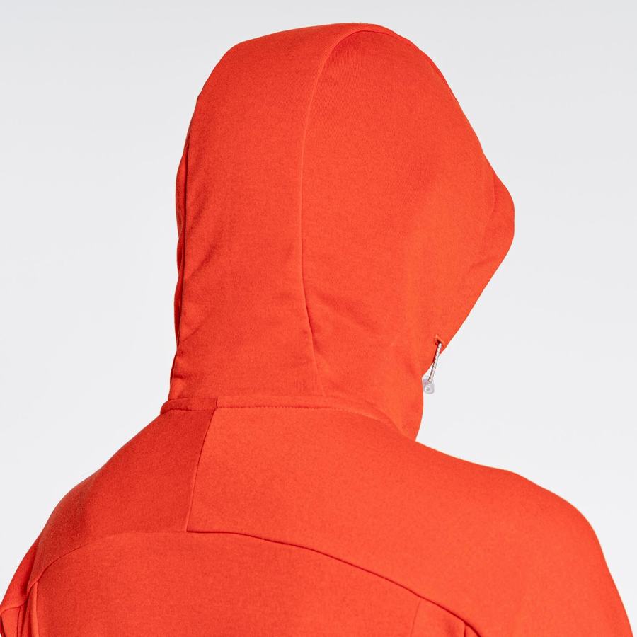 Women's Craghoppers Dynamic Hooded Half Zip Top T-Shirts Orange | WFI4833HN