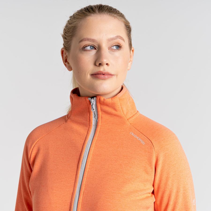 Women's Craghoppers Dynamic Pro Half Zip Sweaters Coral | DSJ8135VA