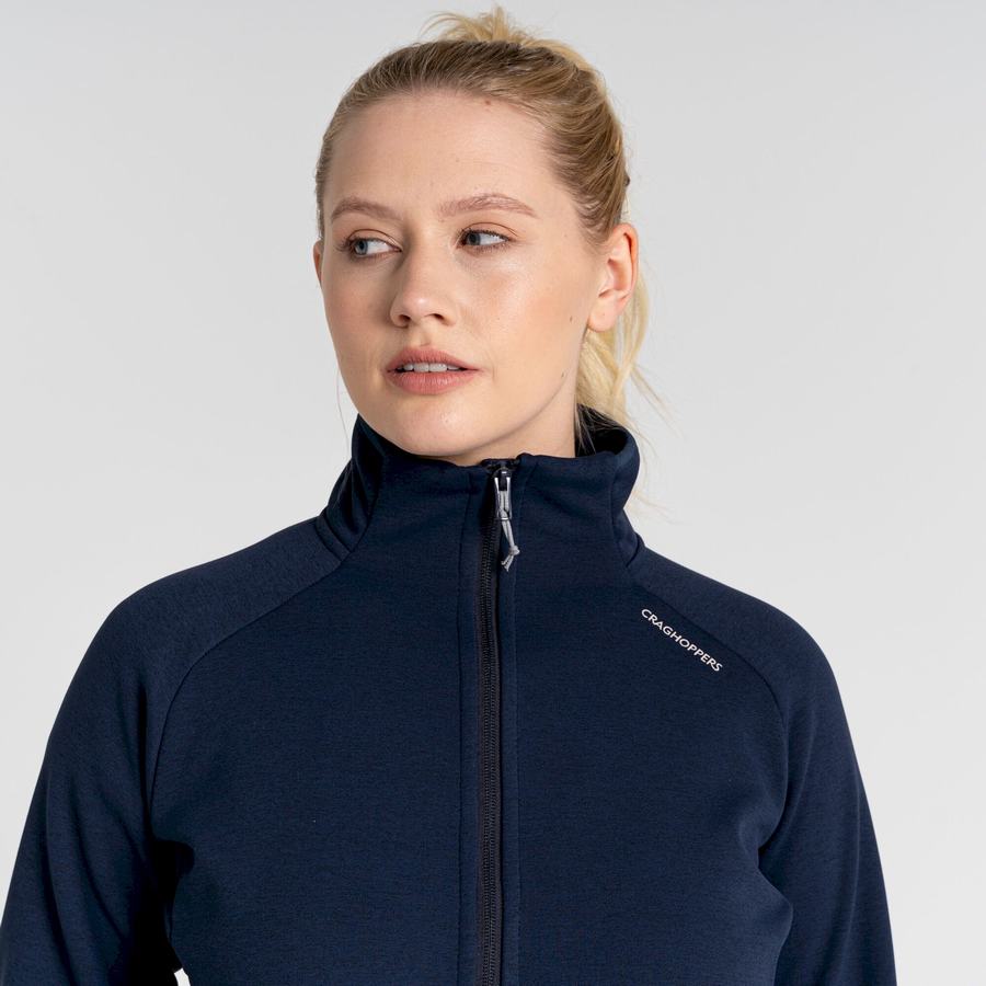 Women's Craghoppers Dynamic Pro Half Zip Sweaters Blue Navy | WXA975HZ