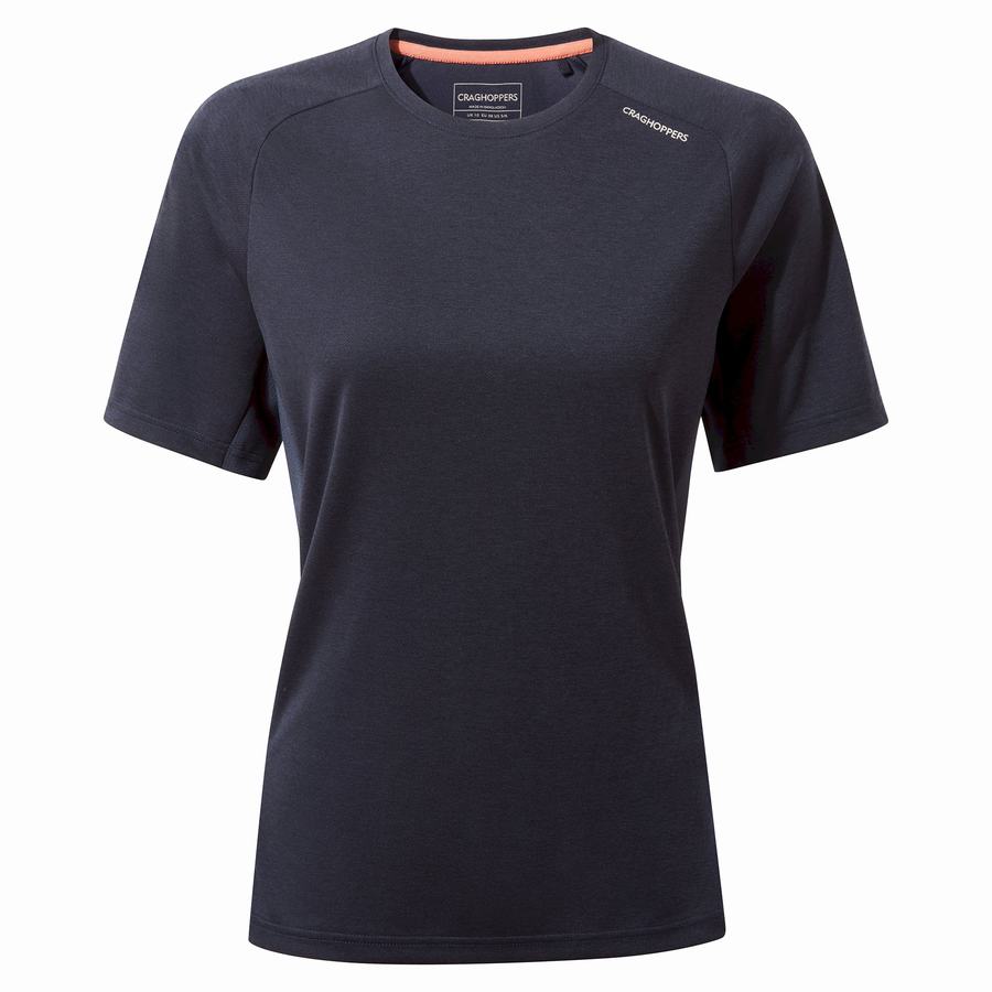 Women's Craghoppers Dynamic Pro Short Sleeve T-Shirts Blue Navy | ZPK3248IV