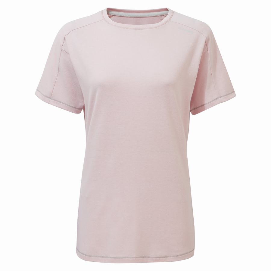 Women's Craghoppers Dynamic Short Sleeved T-Shirts Pink | ZSR1724SA