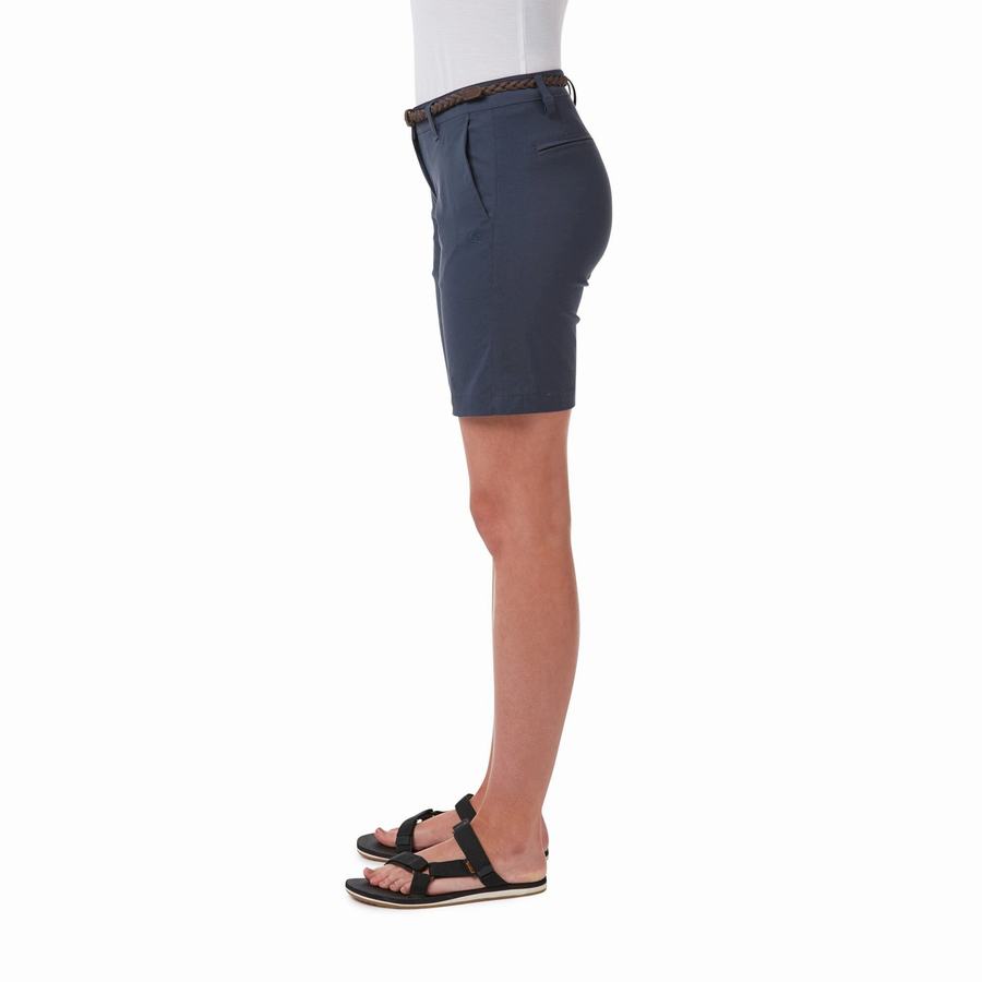 Women's Craghoppers Dynamic Shorts Navy | ZCJ9145RH