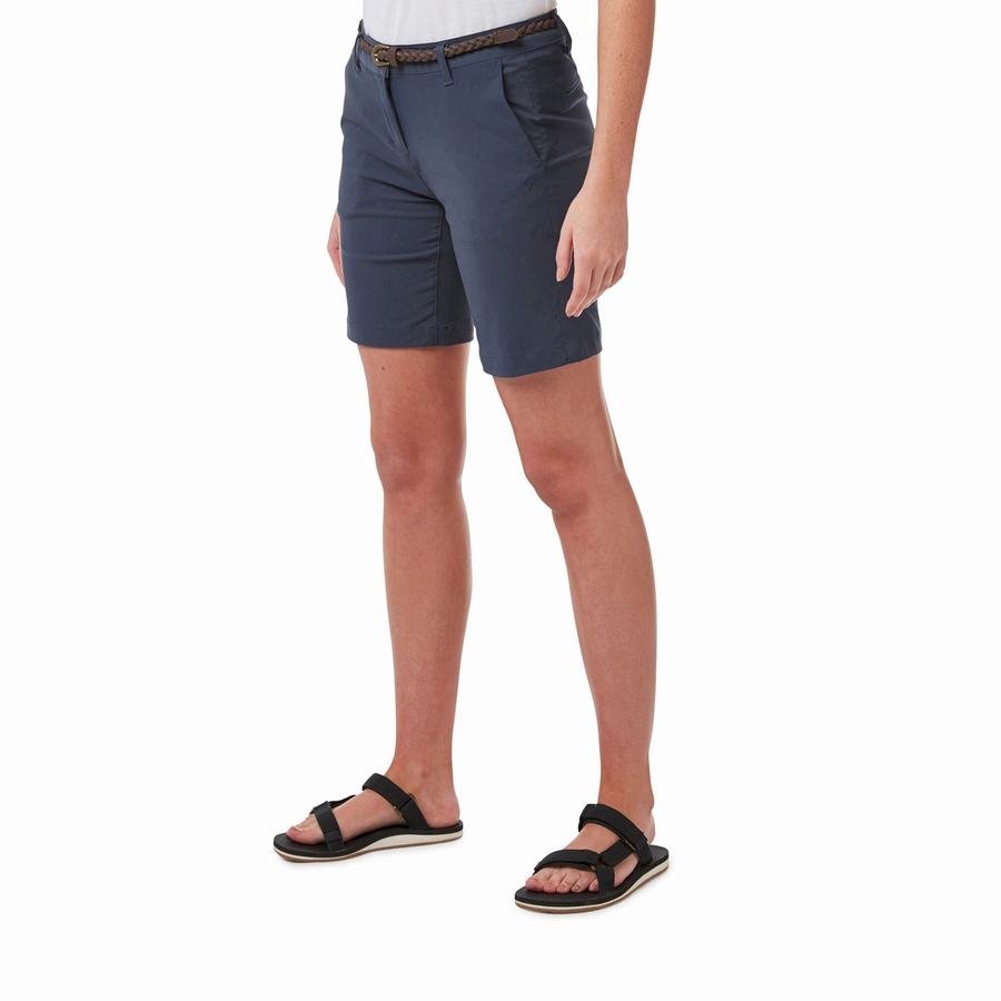 Women\'s Craghoppers Dynamic Shorts Navy | ZCJ9145RH