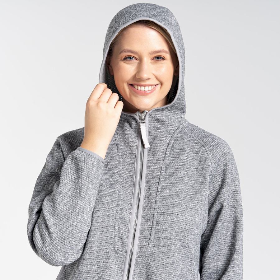 Women's Craghoppers Elena Hooded Sweaters Grey | TVH9020KX