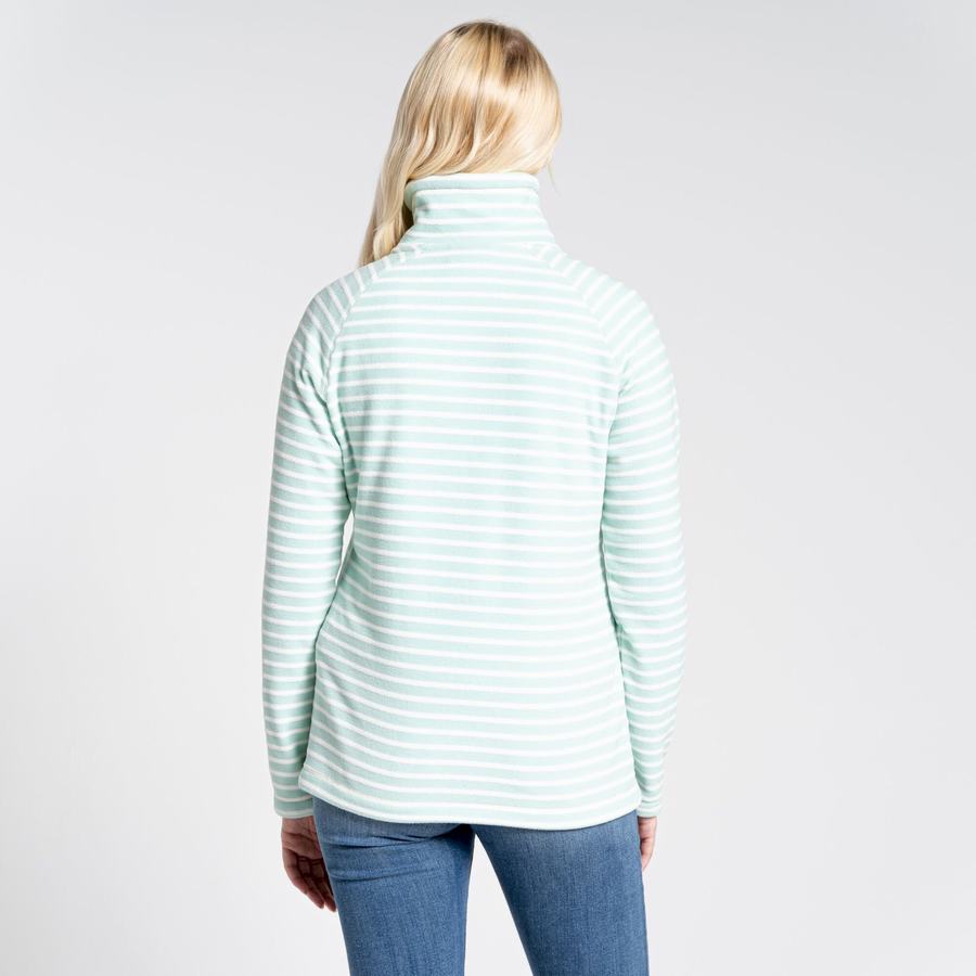 Women's Craghoppers Ella Overhead Sweaters Green Stripes | HQU10055DW