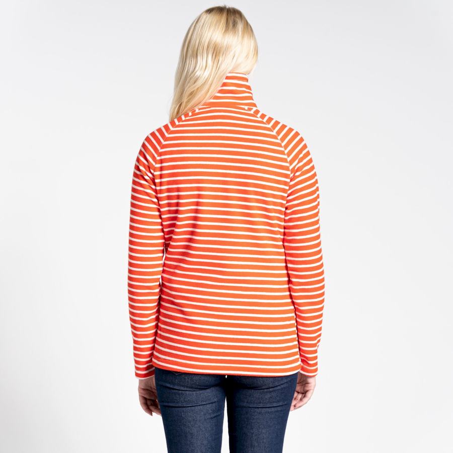 Women's Craghoppers Ella Overhead Sweaters Orange Stripes | LHU708RN