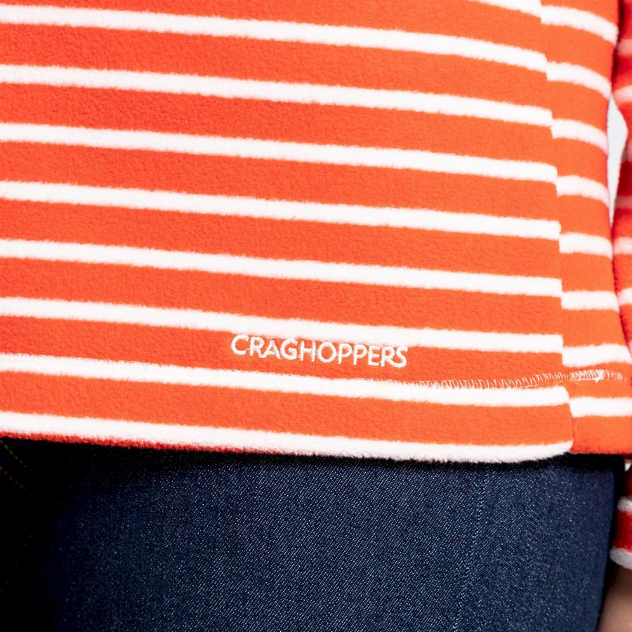 Women's Craghoppers Ella Overhead Sweaters Orange Stripes | LHU708RN