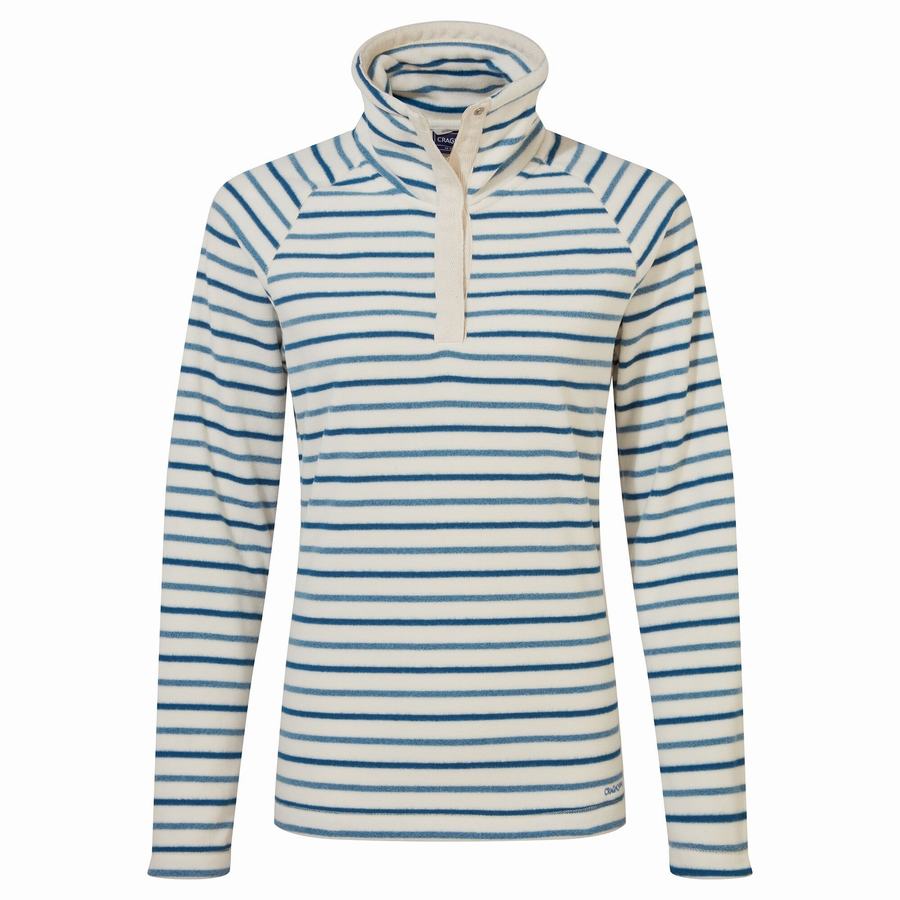 Women\'s Craghoppers Ella Overhead Sweaters Blue Stripes | YYO1456AU