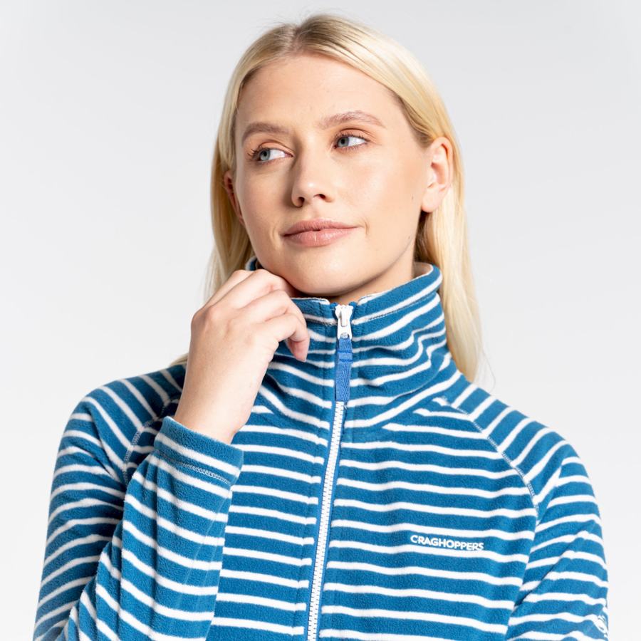 Women's Craghoppers Ella Sweaters Blue Stripes | WCH6567HQ