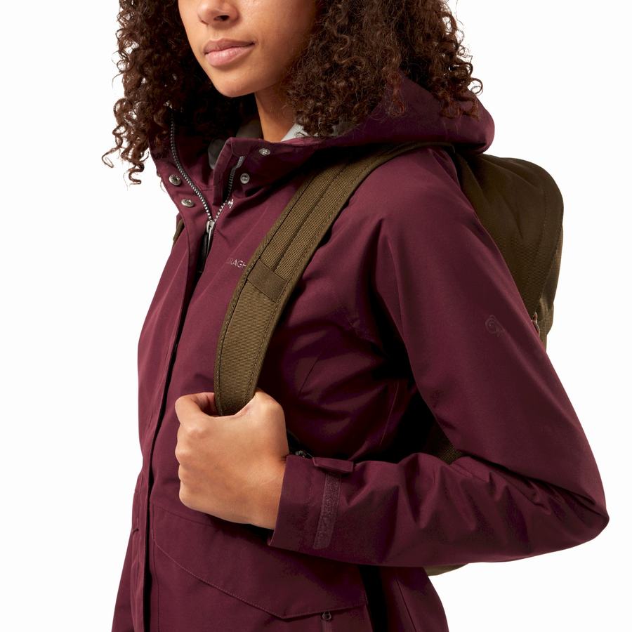 Women's Craghoppers Ellis GORE-TEX Jackets Deep Red | QGH4540SE