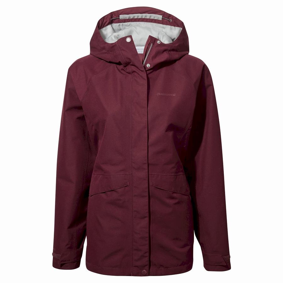 Women's Craghoppers Ellis GORE-TEX Jackets Deep Red | QGH4540SE