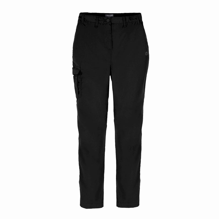 Women's Craghoppers Expert Kiwi Trousers Black | TRN1173BQ