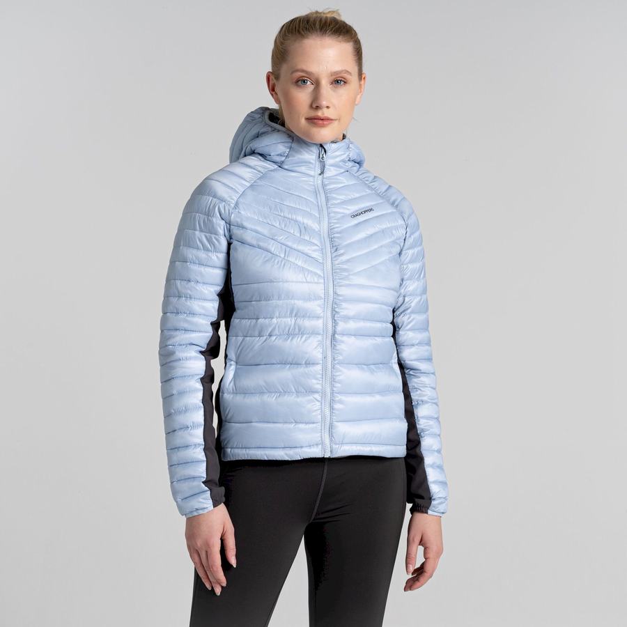 Women's Craghoppers ExpoLite Insulated Hooded Jackets White | LHE3433LJ