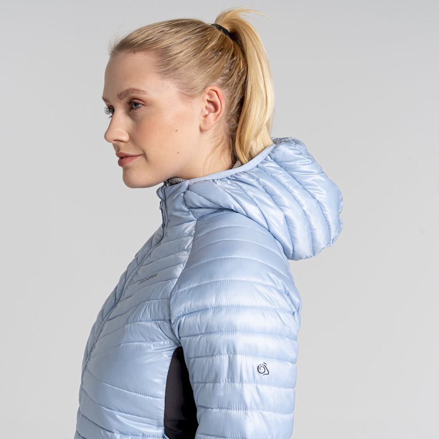 Women's Craghoppers ExpoLite Insulated Hooded Jackets White | LHE3433LJ