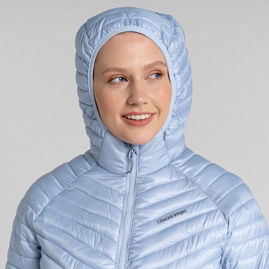 Women's Craghoppers ExpoLite Insulated Hooded Jackets White | LHE3433LJ