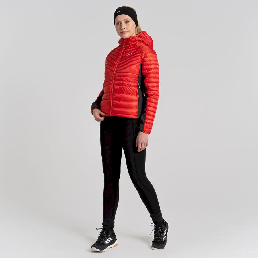 Women's Craghoppers ExpoLite Insulated Hooded Jackets Orange | PIM1458YI