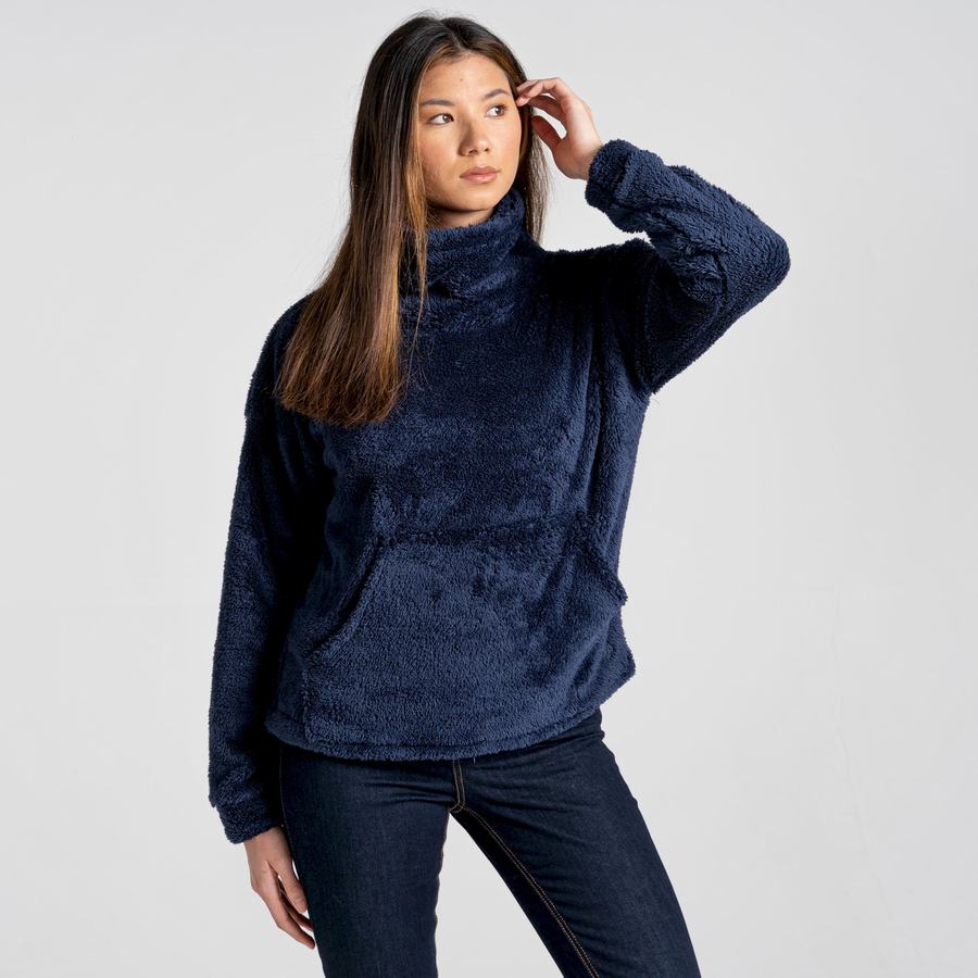 Women's Craghoppers Inessa Overhead Sweatshirts Blue Navy | GHK2626KR