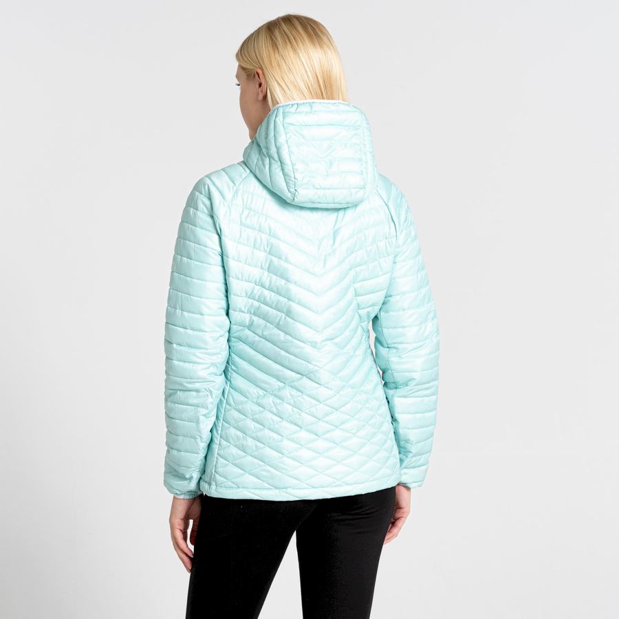 Women's Craghoppers Insulated ExpoLite Hooded Jackets Green | JXG3164NG