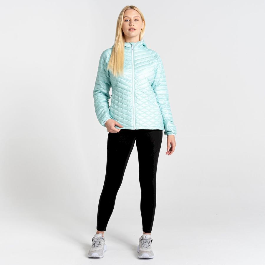 Women's Craghoppers Insulated ExpoLite Hooded Jackets Green | JXG3164NG