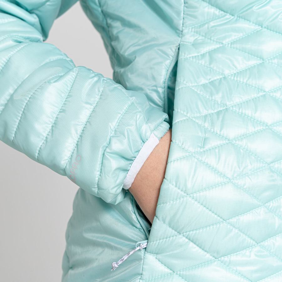 Women's Craghoppers Insulated ExpoLite Hooded Jackets Green | JXG3164NG