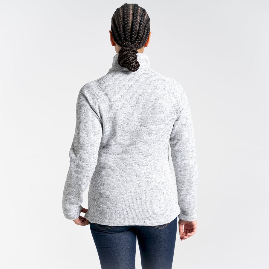 Women's Craghoppers Janeal Half Zip Sweaters Grey | GFR10060JL