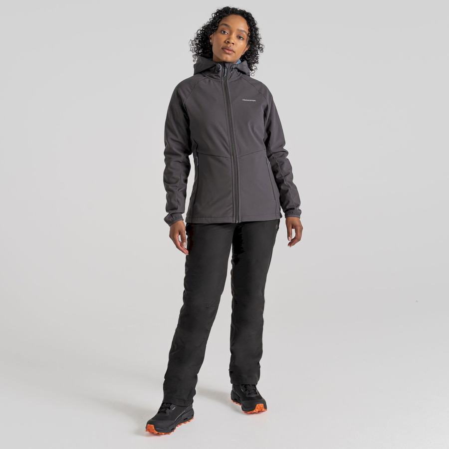 Women's Craghoppers Kalti Weatherproof Hooded Jackets Grey Blue | NIY8777HB