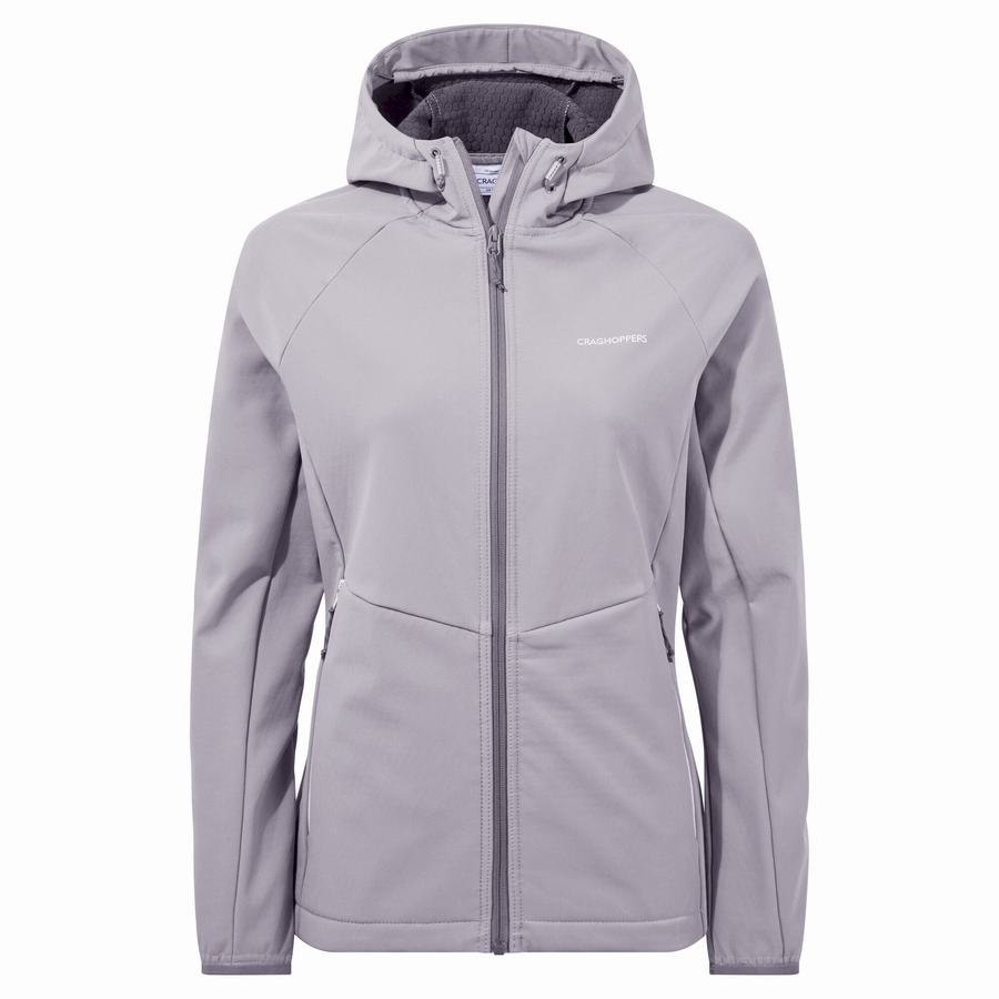 Women's Craghoppers Kalti Weatherproof Hooded Jackets Grey | URK6185NX